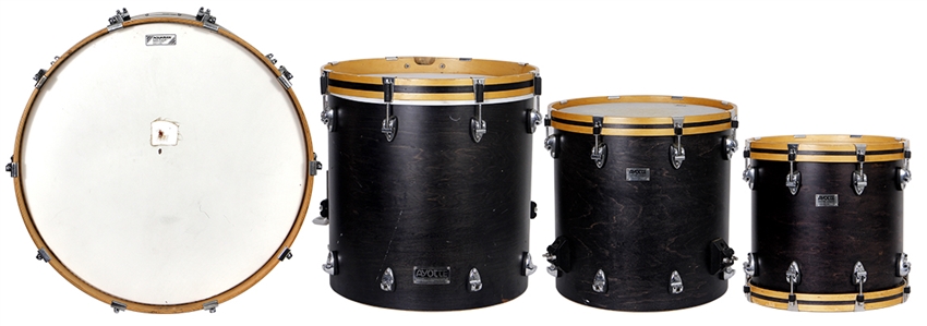 Dave Grohl 1995 Stage Used Four Piece Ayotte Custom Drumkit - Used on Foo Fighter Demos, “The Colour and The Shape” Album Recording & X-Files Soundtrack