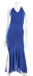 Destinys Child 2005 Beyonce Knowles Stage Worn Farewell Tour Handmade Blue Dress