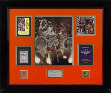 Van Halen 1981-2004 Framed Van Halen Memorabilia Collection