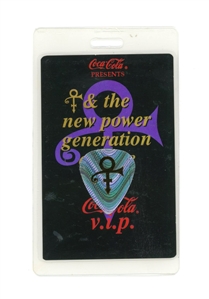 Prince 1993 New Power Generation Europe Tour VIP Guitar Tech Backstage Pass w/COA