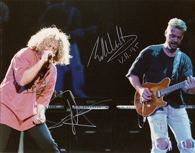 Van Halen 1995 2x Autographed Performance Photograph