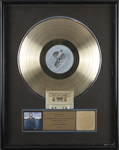 Eric Clapton 1986 August RIAA Gold Sales Award Presented to Eric Clapton
