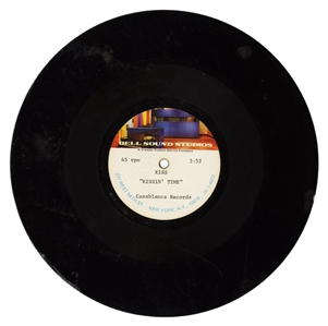 KISS 1974 Kissin Time Original Bell Sound Studios 10-Inch Acetate from Peter Moose Oreckinto Collection