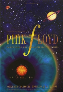 Pink Floyd 1994 Original Bill Graham Oakland California Concert Poster