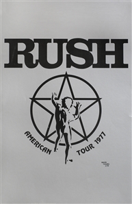 Rush 1977 Silver American Tour 1977