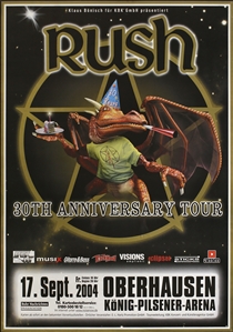 Rush 2004 R30 Oberhausen Germany Concert Poster