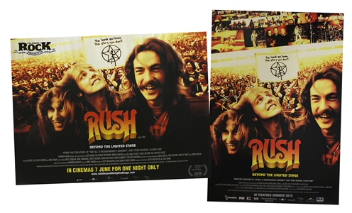 Rush 2010 Lot of 2 Beyond The LIghted Stage Movie Posters
