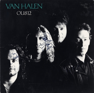 Van Halen 1988 Band Autographed OU812 Album