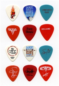 Van Halen 1986 - 2006 Lot of 6 Stage Used Sammy Hagar Picks Including Rare 5150 Tour Pick