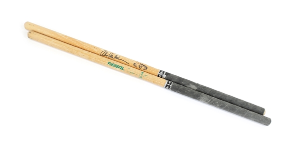 Van Halen 1990s Alex Van Halen Stage-Used Regal By Calato Signature Double Butt Signature Drumsticks