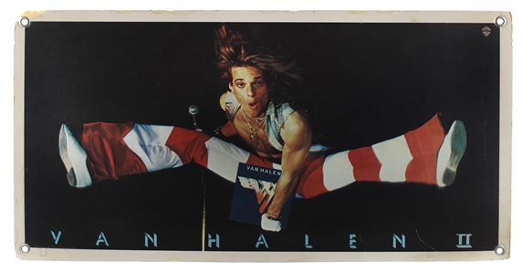 Van Halen 1978 - 1979 Large Van Halen / David Lee Roth Promotional Display Flat
