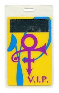 Prince 1993 New Power Generation Act 1 and Act 2 Tour VIP Backstage Pass w/COA