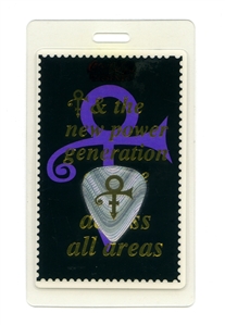 Prince 1993 New Power Generation Europe Tour Guitar Tech Triple A Backstage Pass w/COA