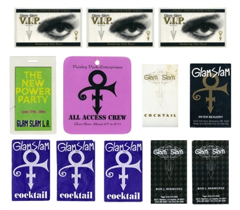 Prince 1993-1994 Glam Slam Lot w/COA
