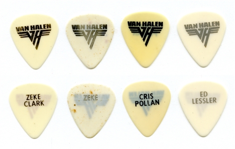 Van Halen 1990s Lot of 4 Band Personnel Picks w/COA