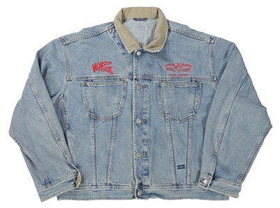 Van Halen 1988 Monsters of Rock Zeke Clark Personal Denim Crew Jacket w/COA