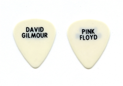 Pink Floyd 1987 David Gilmour Stage Used White Guitar Pick w/COA