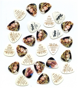 Taylor Swift 2009-2010 Bulk Lot of 27 Guitar Picks w/COA