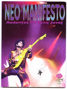 Prince 1994 Ultra Rare Neo Manifesto Softcover Book w/COA