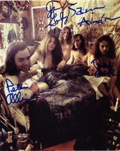 Big Brother & The Holding Company 1969 Four Times Band Autographed Photo
