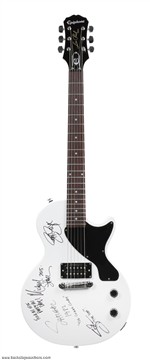 Steel Panther 2015 Full Band Signed Epiphone Les Paul Junior Guitar