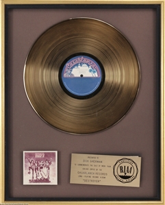 KISS 1976 Destroyer RIAA Gold Record Award Presented to Dick Sherman