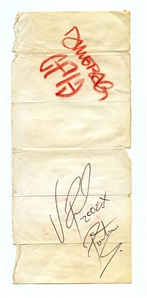 Pantera 2002 2x Autograph Cut w COA