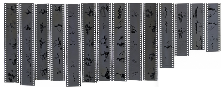 Leonard Cohen 1970 Lot of 62 Black & White Frames From The Place Des Arts In Montreal