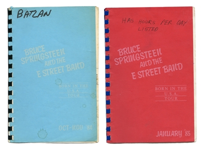 Bruce Springsteen 1984-1985 Lot of 2 Born In The USA Tour Itineraries
