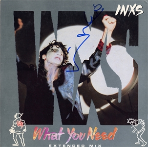 INXS 1985 Michael Hutchence Autographed What You Need Extended Mix EP w COA