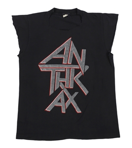 Anthrax 1985 Dan Spitz Worn Armed and Dangerous Shirt