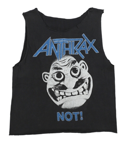 Anthrax 1986 Dan Spitz Owned Spreading the Disease Modified World Tour Shirt