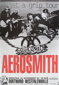 Aerosmith 1993 Get A Grip Dortmund Germany Concert Poster