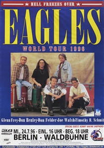 The Eagles 1996 Hell Freezes Over Tour Berlin Germany Concert Poster