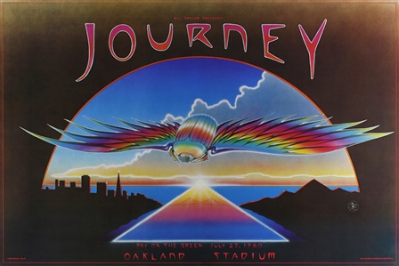 Journey 1980 Day On The Green Oakland California Concert Poster