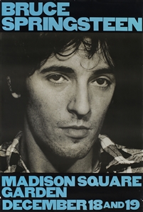 Bruce Springsteen 1980 The River New York City MSG Multi-Date Concert Poster