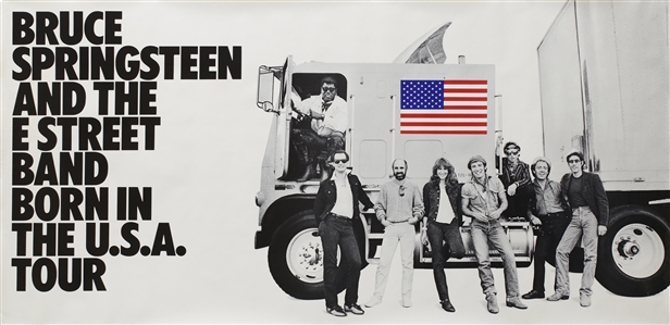 Bruce Springsteen 1984 Born In The USA Tour Truck Poster