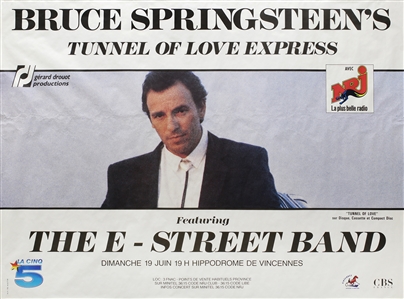 Bruce Springsteen 1988 Tunnel Of Love Express Vincennes France Subway Poster