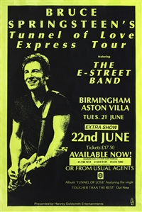 Bruce Springsteen 1988 Tunnel Of Love Express Mutl-Date UK Subway Poster
