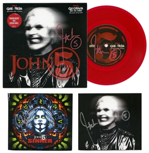 John5 2021-2021 Autographed Que Pasa Single & Sinner CD
