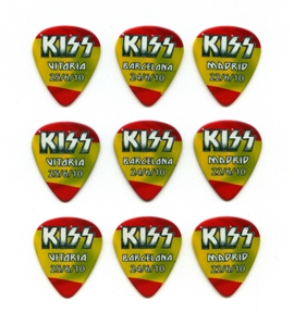KISS 2010 Lot of 9 Sonic Boom Over Europe Spanish Guitar Picks