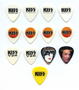 KISS 2000s Lot of 13 Miscellaneous Guitar Picks
