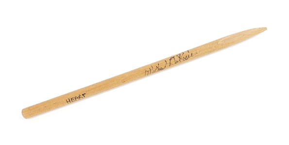 Heart 1975 - 1982 Michael Derosier Autographed Single Broken Drumstick