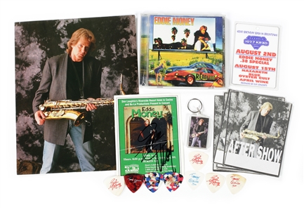Eddie Money 1998-2014 Autographed Collector Lot w/COA