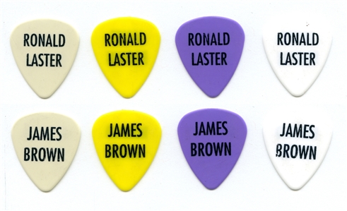 James Brown 2006 Ronald Laster Lot of 4 Guitar Picks w/COA