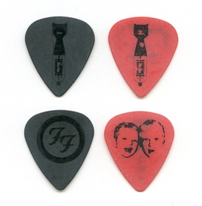 Foo Fighters 2008 Lot of 2 Dave Grohl & Chris Shifflet Guitar Picks w/COA