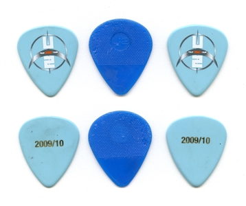 U2 2009-2010 Lot of 3 Guitar Picks w/COA