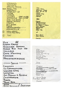 Jimmy Buffett Lot of 4 Setlists