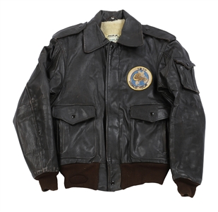Chicago 1977 World Tour Jerry Vaccarino Personal Crew Leather Flight Jacket
