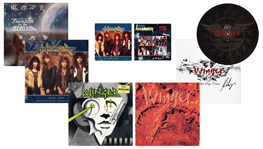 Winger 1980-2014 Signed Collectors Vinyl Lot